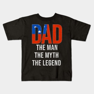 Samoan Dad The Man The Myth The Legend - Gift for Samoan Dad With Roots From Samoan Kids T-Shirt